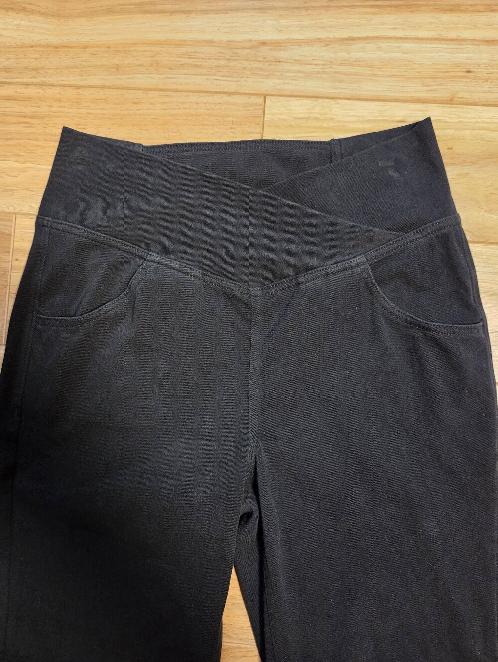 HALARA Flex Crossover Super Flare Jeans Y2K Boho Med Tall Black - Picture 4 of 10